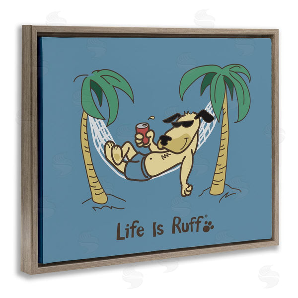 Stupell Industries LIR | Tropical Dog On Hammock Wall Art