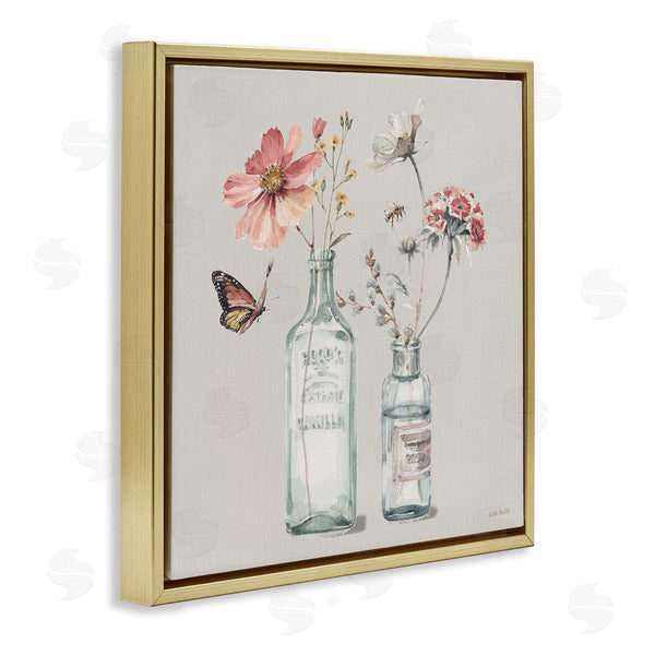Stupell Industries Lisa Audit | Flower Jar Butterfly Painting