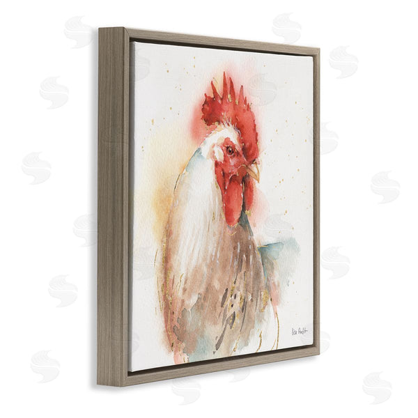 Stupell Industries Lisa Audit | Hen With Watercolor Splash
