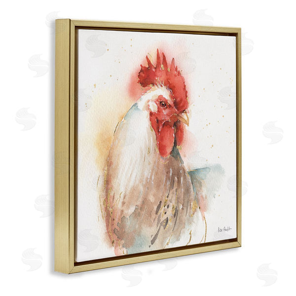 Stupell Industries Lisa Audit | Hen With Watercolor Splash