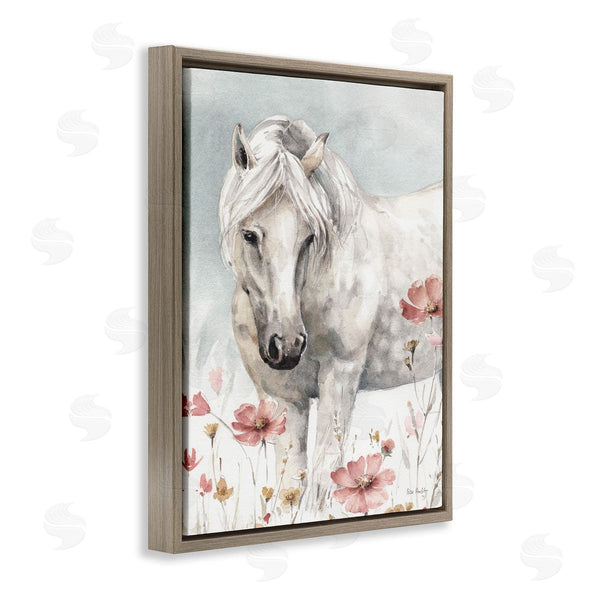 Stupell Industries Lisa Audit | Horse With Pink Flowers