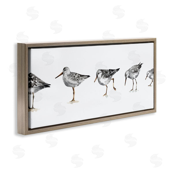 Stupell Industries Lisa Audit | Sandpiper Birds In Line Wall Art