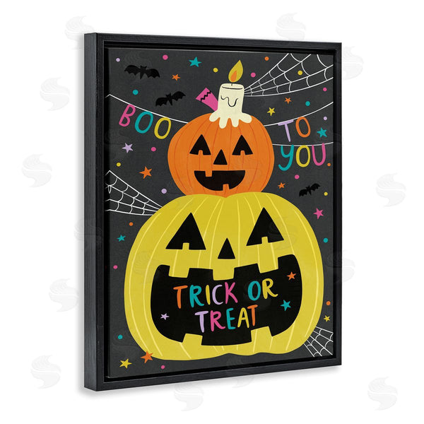 Stupell Industries Lisa Barlow | Boo To You Fun Jack-O-Lanterns Wall Art