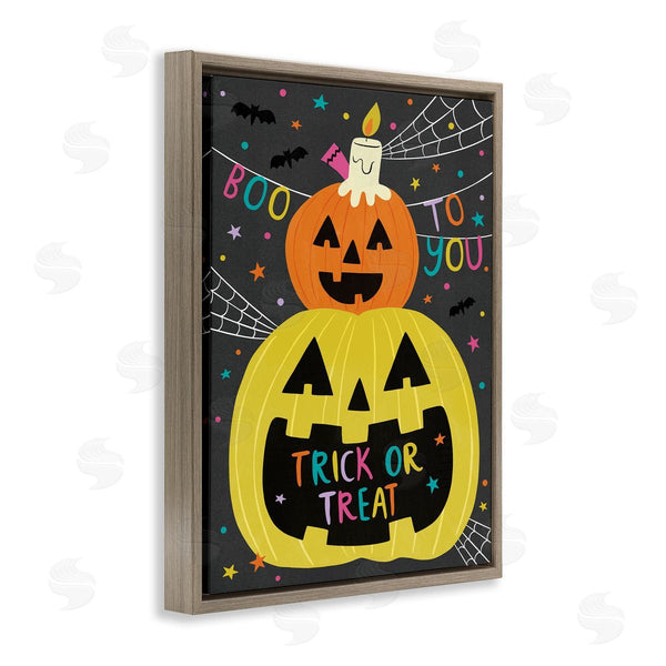 Stupell Industries Lisa Barlow | Boo To You Fun Jack-O-Lanterns Wall Art