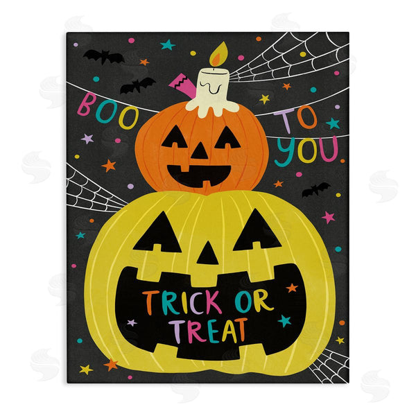 stupell industries Lisa Barlow | Boo To You Fun Jack-O-Lanterns Wall Art