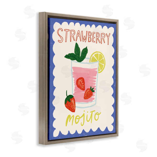 Stupell Industries Lisa Barlow | Strawberry Mojito Drink
