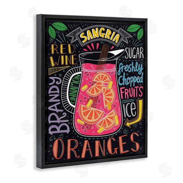 Stupell Industries Lisa Barlow | Summer Sangria Ingredient List