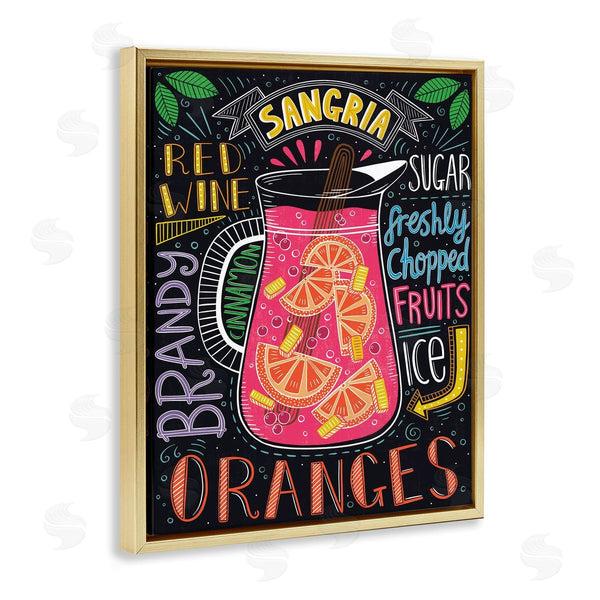 Stupell Industries Lisa Barlow | Summer Sangria Ingredient List