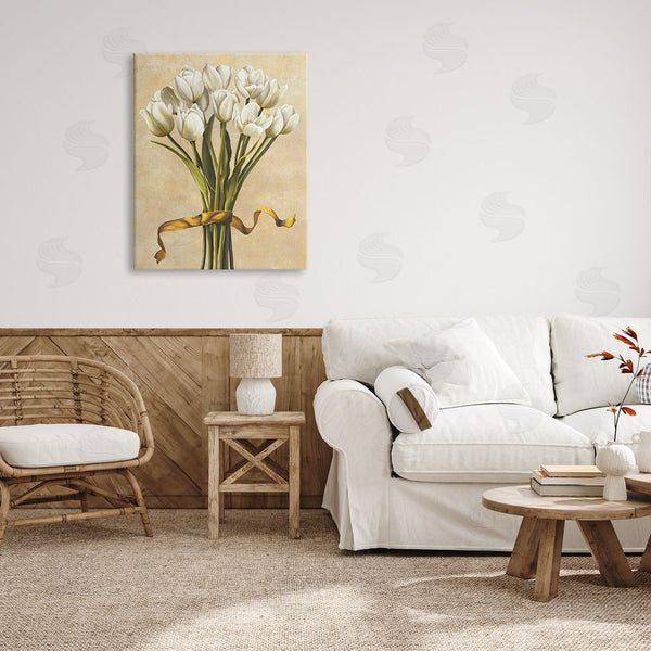 Stupell Industries Lisa Corradini | Vintage White Tulips Wall Art