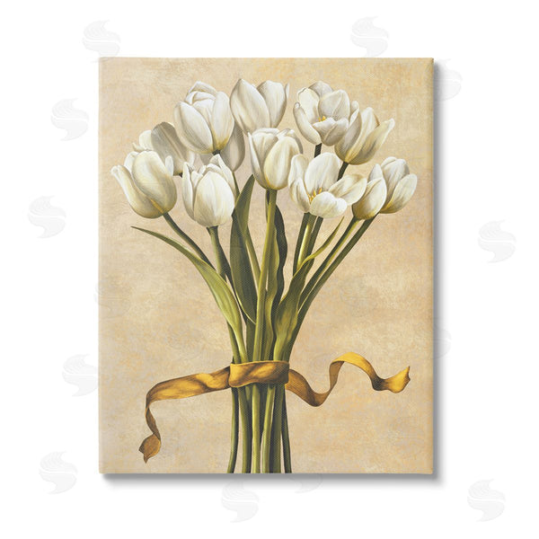 stupell industries Lisa Corradini | Vintage White Tulips Wall Art