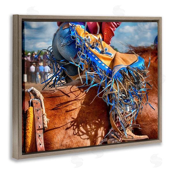 Stupell Industries Lisa Dearing | Cowboy At Rodeo Photography Wall Art