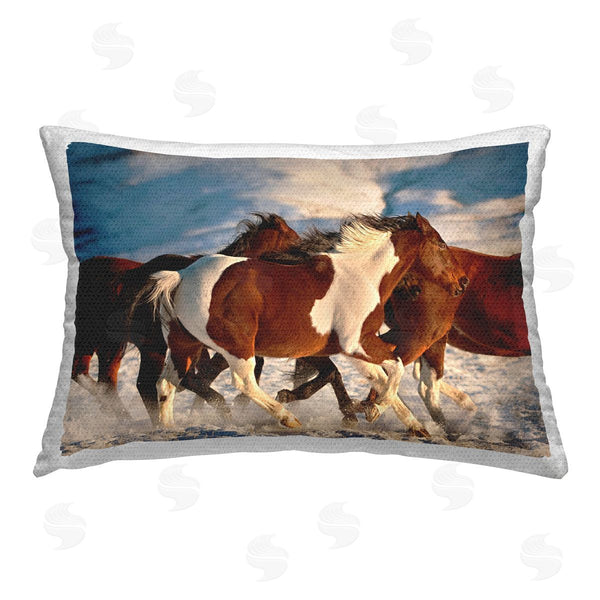 Stupell Industries Lisa Dearing | Horses Splashing Snow