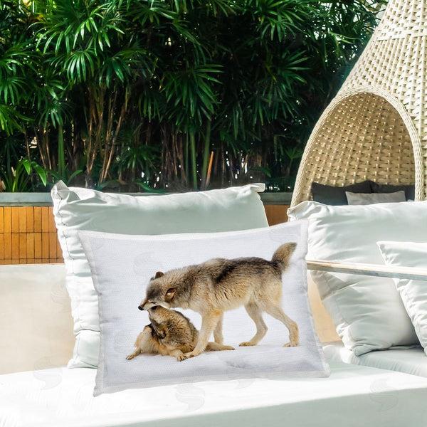 Stupell Industries Lisa Dearing | Wolves Playing In Snow