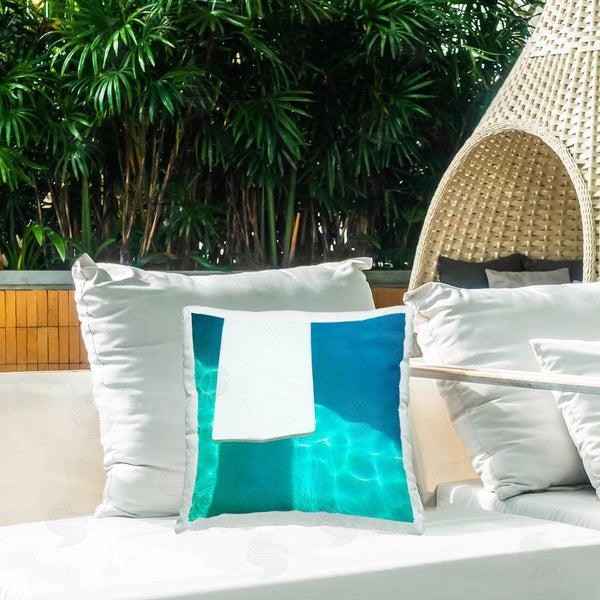 Stupell Industries Lisa Hill Saghini | Pool Diving Board Printed Throw Pillow