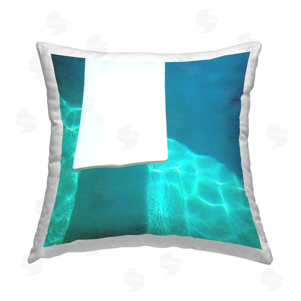 stupell industries Lisa Hill Saghini | Pool Diving Board Printed Throw Pillow