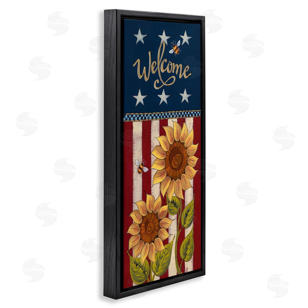 Stupell Industries Lisa Hilliker | Americana Welcome Country Sunflowers Wall Art