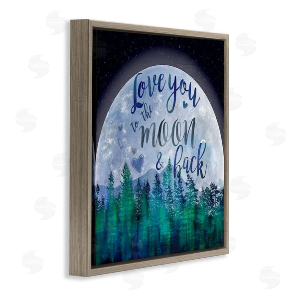 Stupell Industries Lisa Lane | Love You To The Moon Lunar Forest