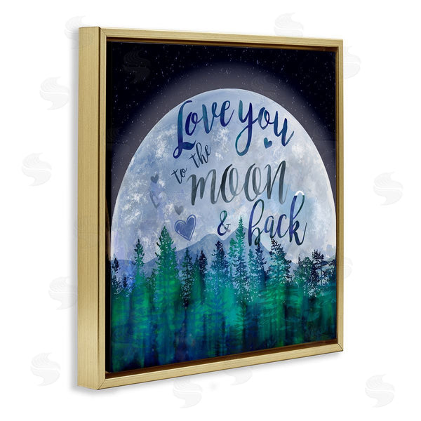 Stupell Industries Lisa Lane | Love You To The Moon Lunar Forest