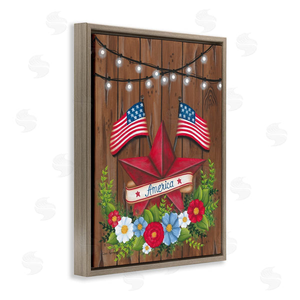 Stupell Industries Lisa Larson | Americana Country Garland Wall Art