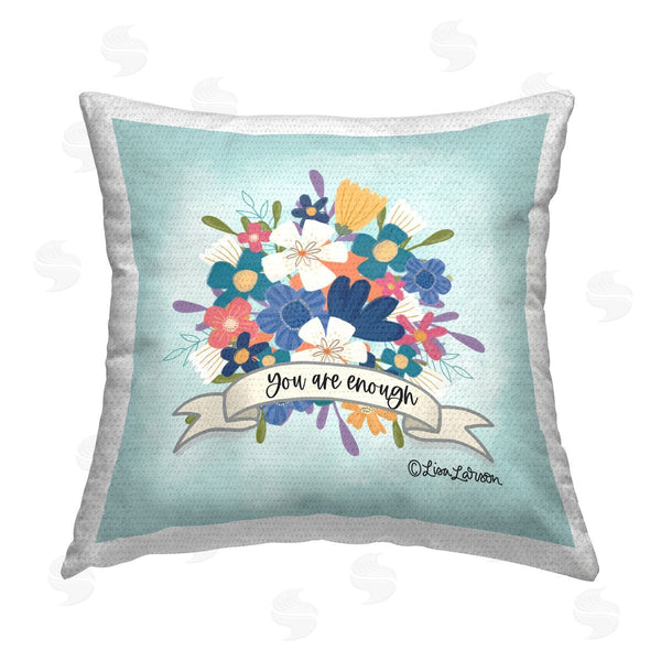 Stupell Industries Lisa Larson | Floral You Are Enough Printed Throw Pillow