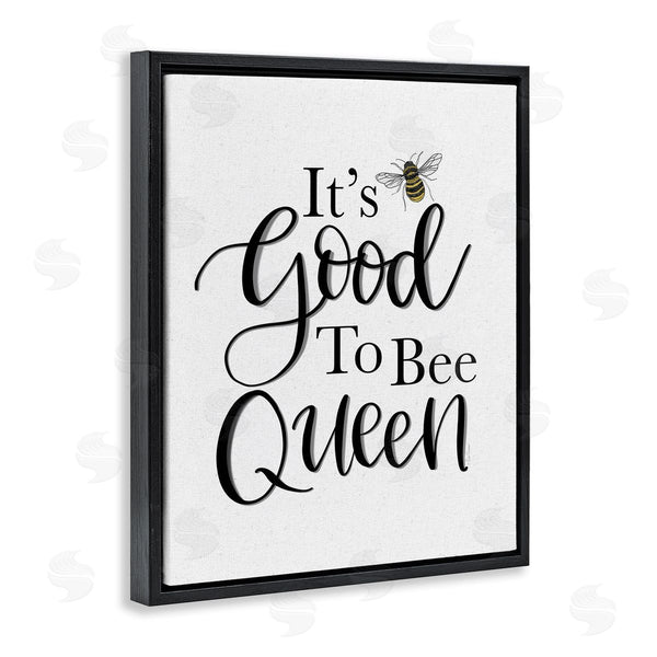 Stupell Industries Lisa Larson | Good To Bee Queen Bumble Insect Phrase Wall Art