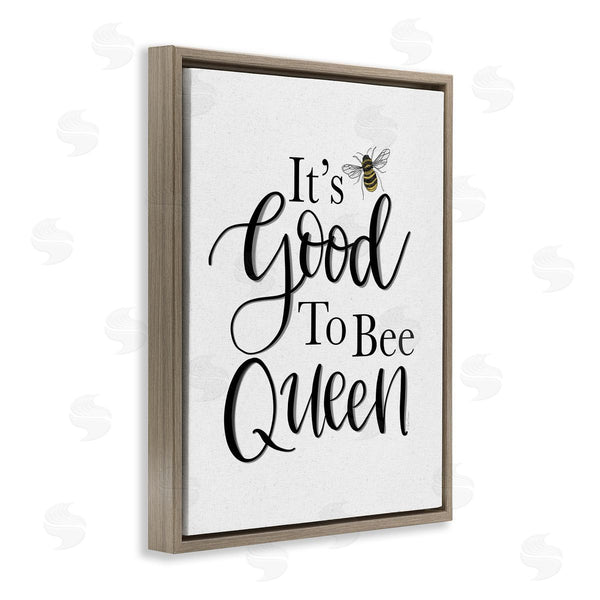 Stupell Industries Lisa Larson | Good To Bee Queen Bumble Insect Phrase Wall Art