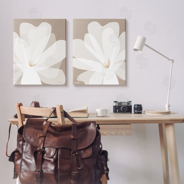 Stupell Industries Lisa Larson | White Boho Flowers Wall Art