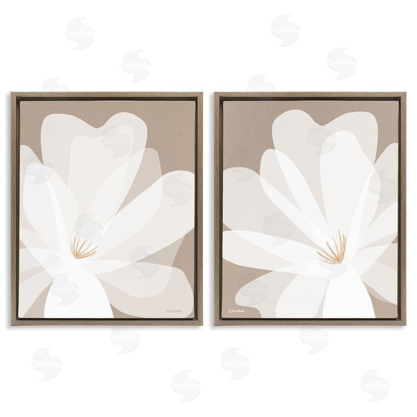 Stupell Industries Lisa Larson | White Boho Flowers Wall Art