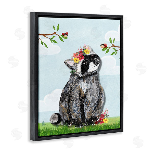 Stupell Industries Lisa Morales | Baby Raccoon And Lady Bugs