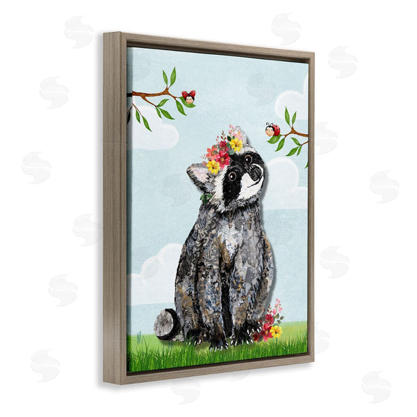 Stupell Industries Lisa Morales | Baby Raccoon And Lady Bugs