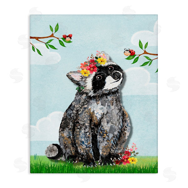 stupell industries Lisa Morales | Baby Raccoon and Lady Bugs