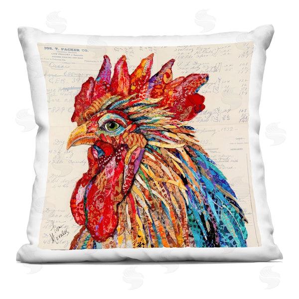 stupell industries Lisa Morales | Bold Patterned Rooster Printed Throw Pillow
