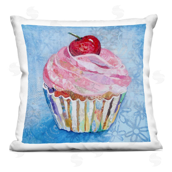 stupell industries Lisa Morales | Collage Patterned Cupcake Printed Throw Pillow