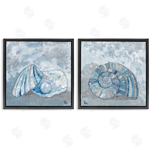 Stupell Industries Lisa Morales | Collage Patterned Seashells With Nautical Pearl Wall Art