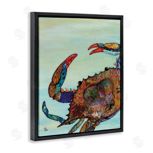 Stupell Industries Lisa Morales | Crab With Collage Pattern