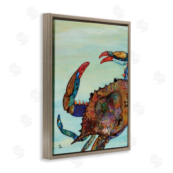 Stupell Industries Lisa Morales | Crab With Collage Pattern