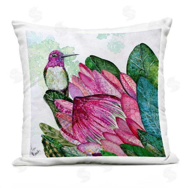 Stupell Industries Lisa Morales | Hummingbird And Protea Printed Throw Pillow