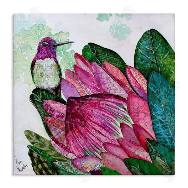 stupell industries Lisa Morales | Hummingbird And Protea