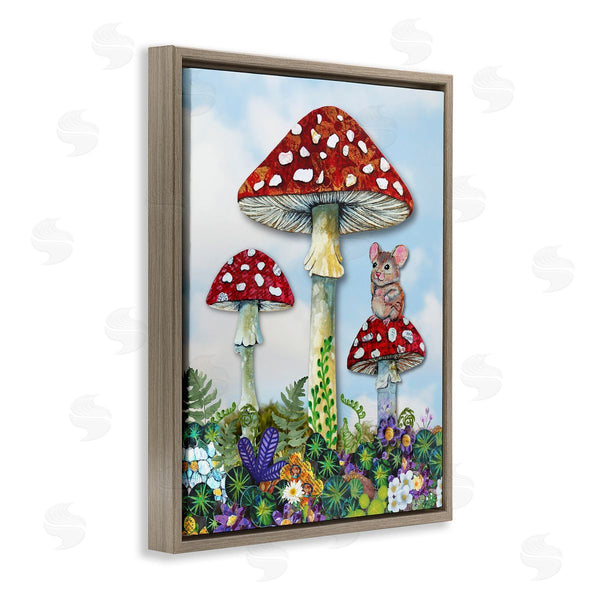 Stupell Industries Lisa Morales | Mouse Perched On Mushroom