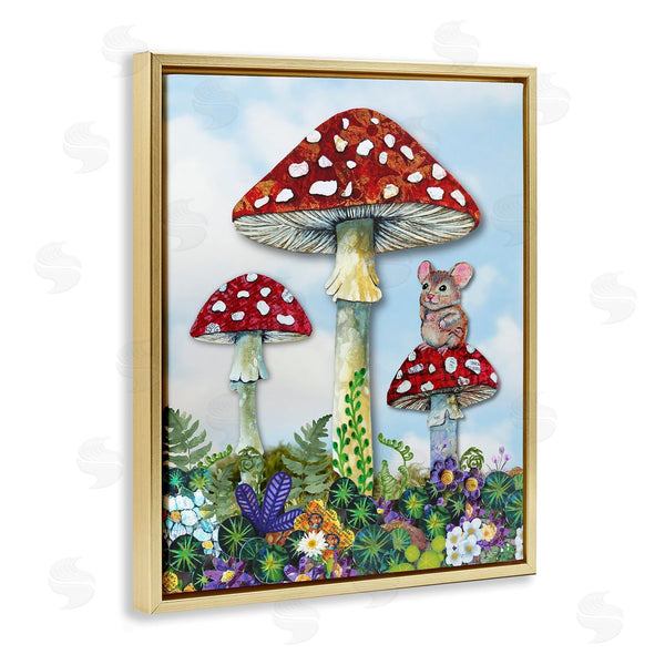 Stupell Industries Lisa Morales | Mouse Perched On Mushroom