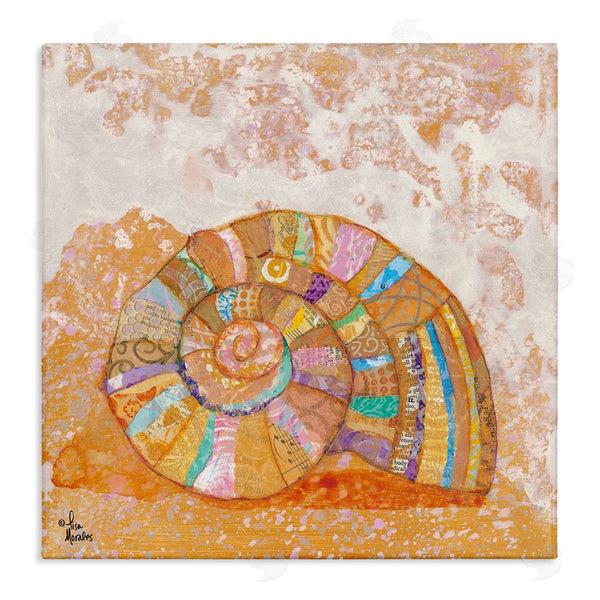stupell industries Lisa Morales | Nautilus Sea Shell Various Collage Clipping Patterns Wall Art
