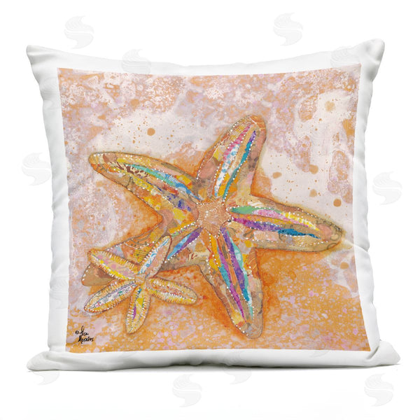 Stupell Industries Lisa Morales | Starfish Beach Shore Nautical Animal Printed Throw Pillow