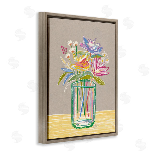 Stupell Industries Lisa Nohren | Abstract Outlines Flower Arrangement