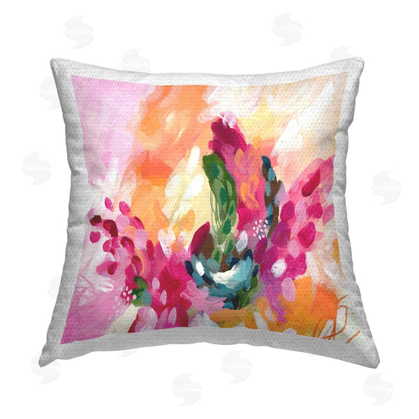 Stupell Industries Lisa Nohren | Abstract Tropical Punch Printed Throw Pillow