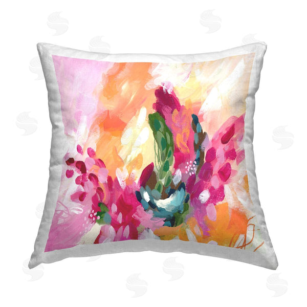 stupell industries Lisa Nohren | Abstract Tropical Punch Printed Throw Pillow