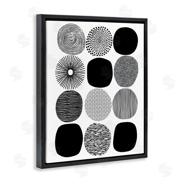 Stupell Industries Lisa Nohren | Black And White Pattern Circles