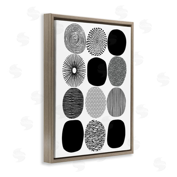 Stupell Industries Lisa Nohren | Black And White Pattern Circles