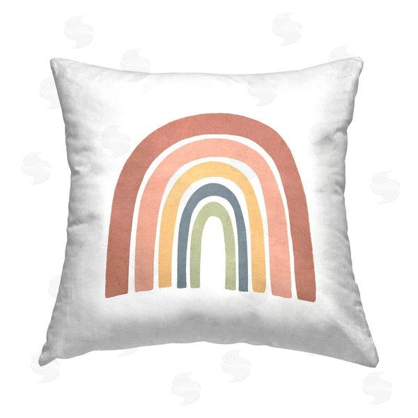 stupell industries Lisa Nohren | Boho Hued Rainbow Printed Throw Pillow