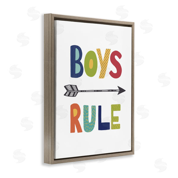 Stupell Industries Lisa Nohren | Boys Rule With Arrow