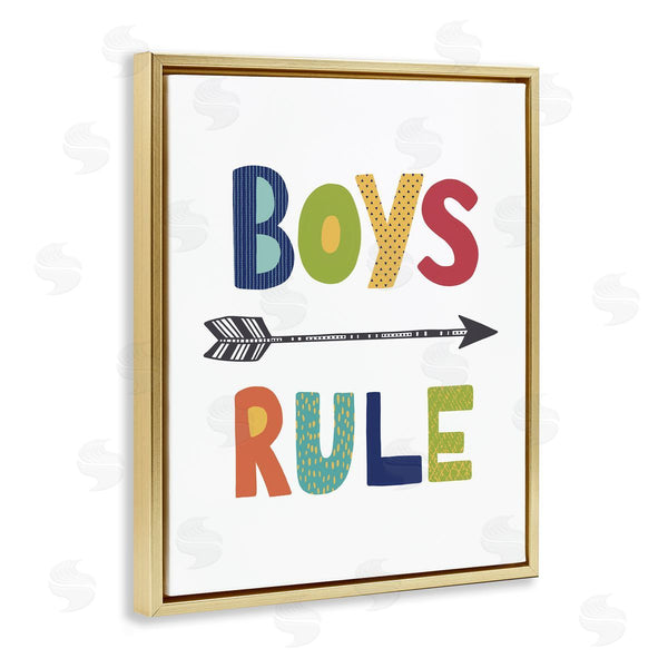 Stupell Industries Lisa Nohren | Boys Rule With Arrow